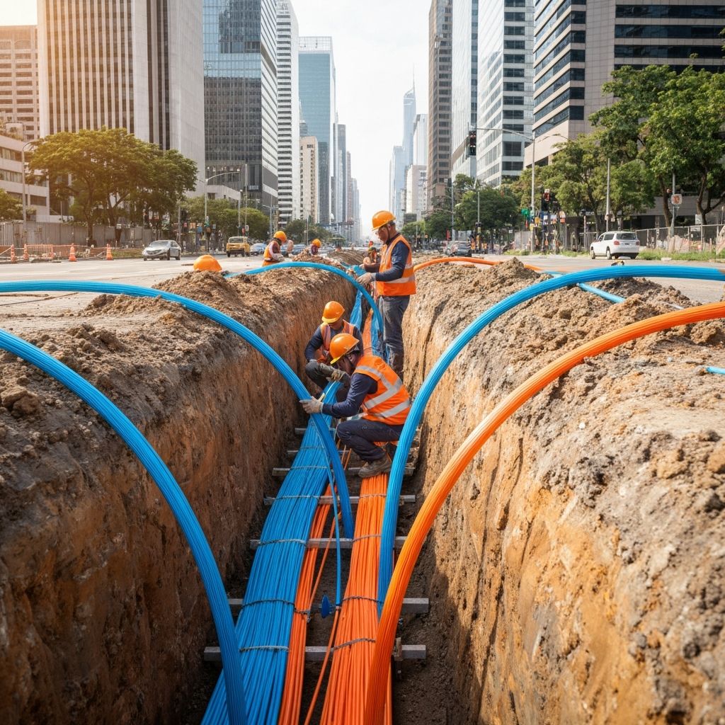 Réseau fibre optique départemental